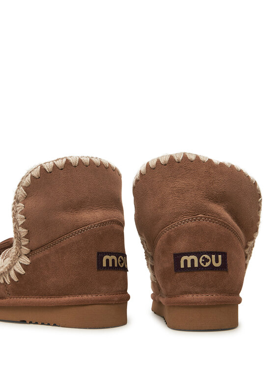 Mou Mou Śniegowce Eskimo Scoubidoo Lace FW101124A Brązowy