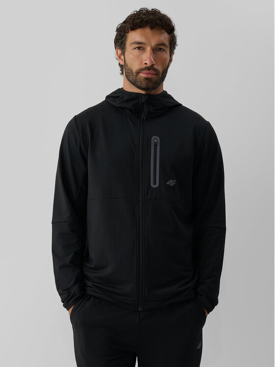 4F 4F Bluza TREKKING Czarny Regular Fit