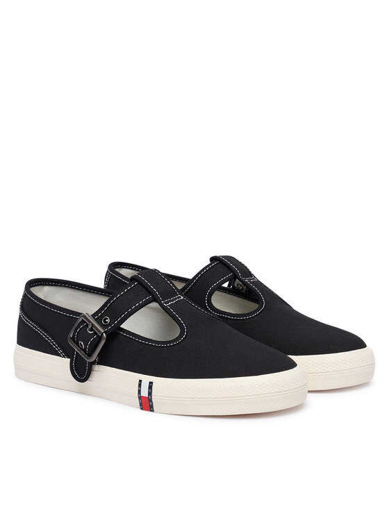 Tommy Hilfiger Tommy Hilfiger Kedai Archive Y2K Mary Jane EN0EN03048 Juoda