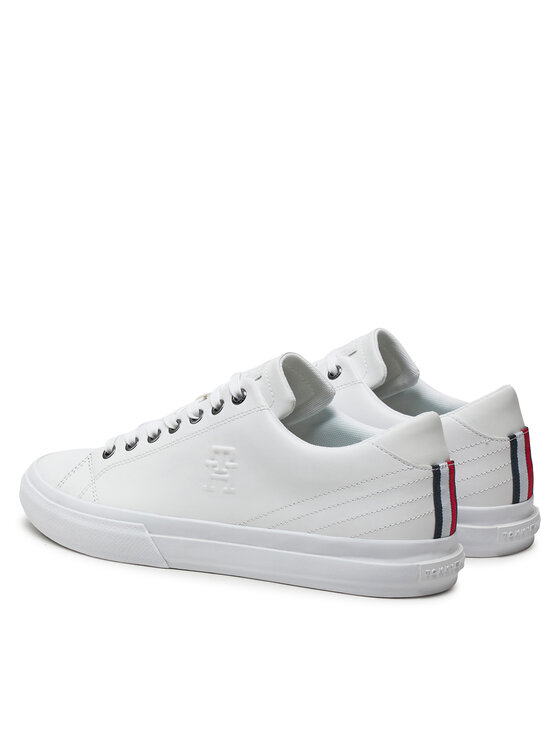 Tommy Hilfiger Tommy Hilfiger Sneakersy Th Hi Vulc Street Low Lth FM0FM05111 Biały