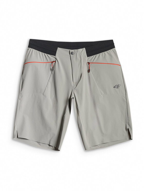 4F 4F Szorty sportowe TREKKING Szary Regular Fit