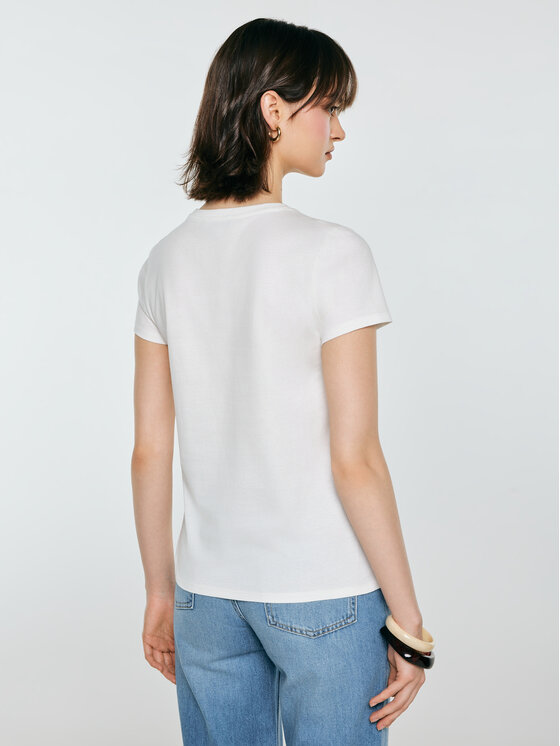 BIG STAR BIG STAR T-Shirt ERELLSA Biały Basic Fit