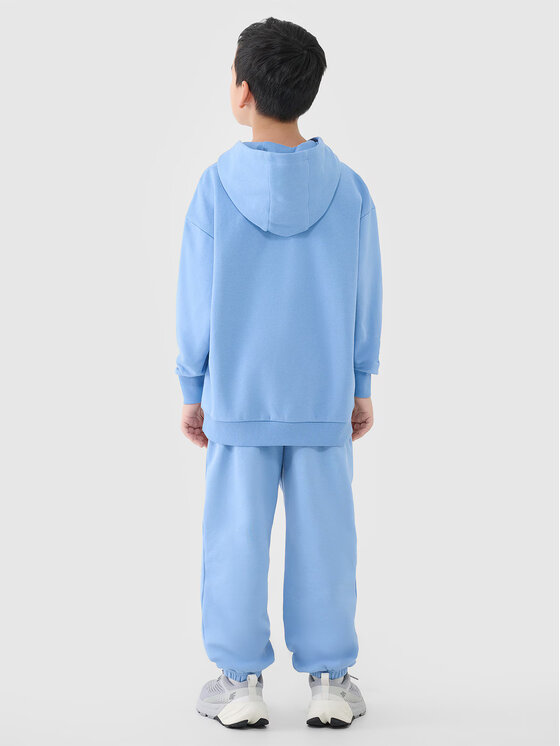 4F 4F Spodnie dresowe 4FJASAW24TTROM1404-32S Granatowy Oversize