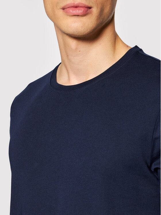 United Colors Of Benetton United Colors Of Benetton Pikkade varrukatega T-särk 3U53J1F05 Tumesinine Relaxed Fit