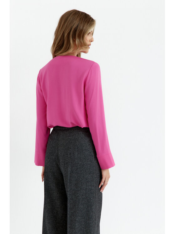 Stylove Stylove Bluzka S391 Różowy Curvy Fit