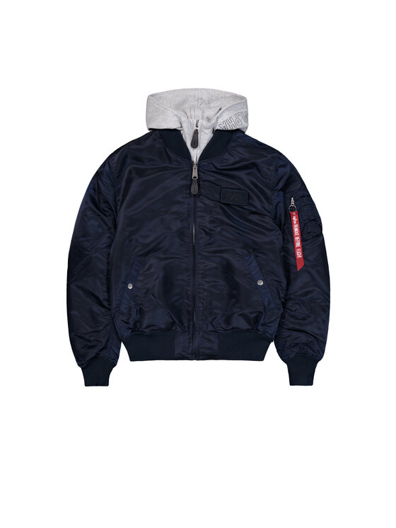 Alpha Industries Alpha Industries Kurtka bomber AI.183110-07-L Granatowy Regular Fit