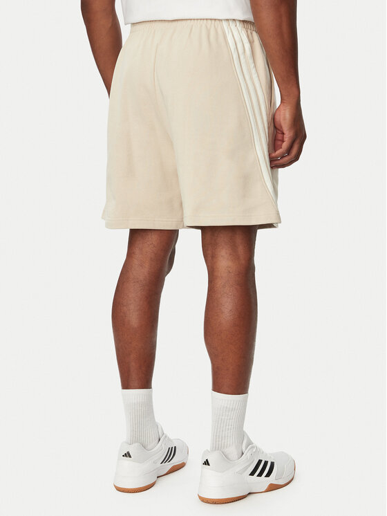 adidas adidas Спортивні шорти Adidas Kit 3-Stripes KW2385 Бежевий Loose Fit