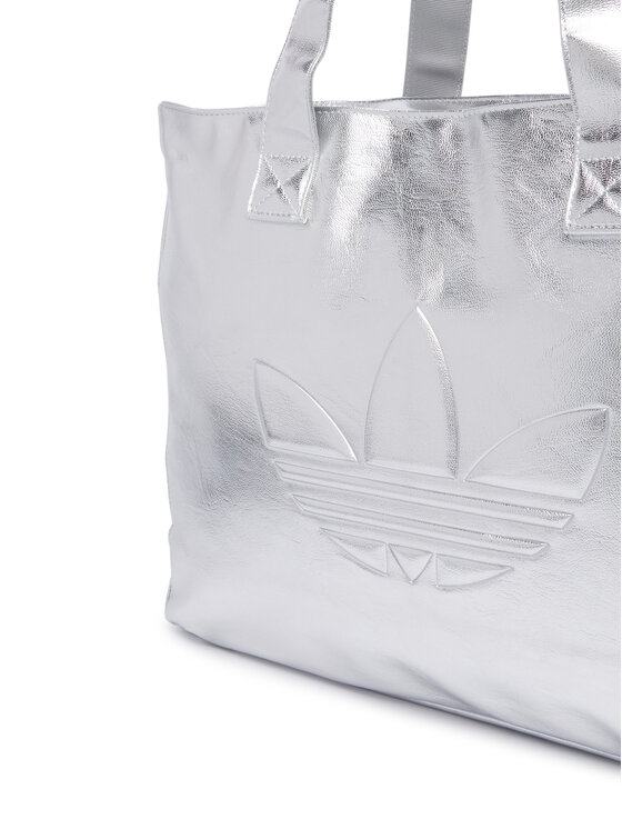 adidas adidas Τσάντα Shopper Metallic Pu Bag KR1566 Ασημί