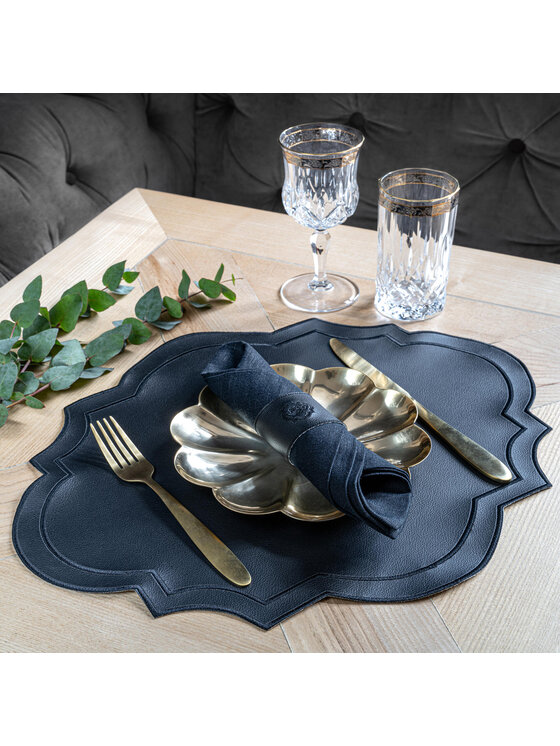 Roseberry Home Roseberry Home Obrączka na serwetki Heritage Noir Czarny