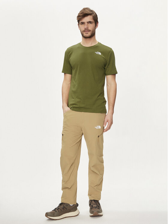 The North Face The North Face Póló Foundation Mountain Lines NF0A8830 Zöld Regular Fit