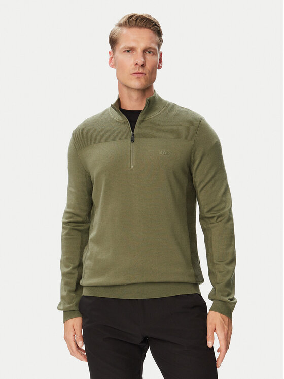 BOSS BOSS Светр Momentum-X QZ 50547898 Хакі Regular Fit