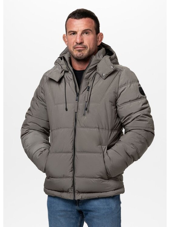 PITBULL PITBULL Kurtka zimowa PIEDMONT Szary Regular Fit