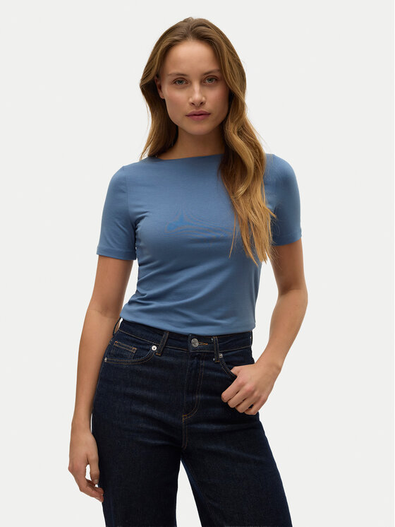Vero Moda Tričko Panda 10231753 Modrá Regular Fit