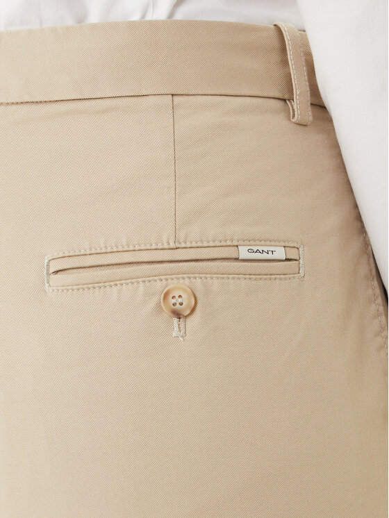Gant Gant Chino kalhoty 4150380 Béžová Slim Fit