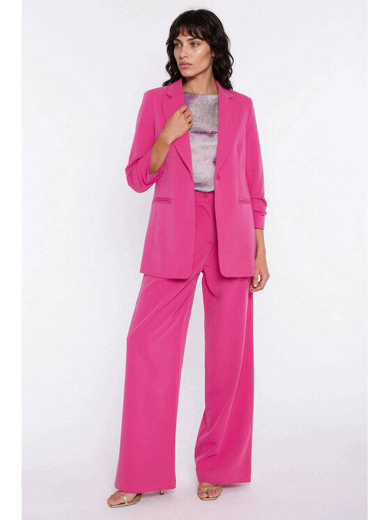 NIFE NIFE Kalhoty z materiálu SD138 Růžová Modern Relaxed Fit