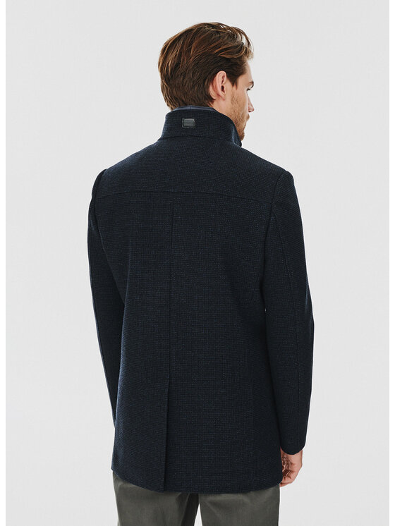 Pako Lorente Pako Lorente Płaszcz P24WF-7X-004 Granatowy Classic Fit