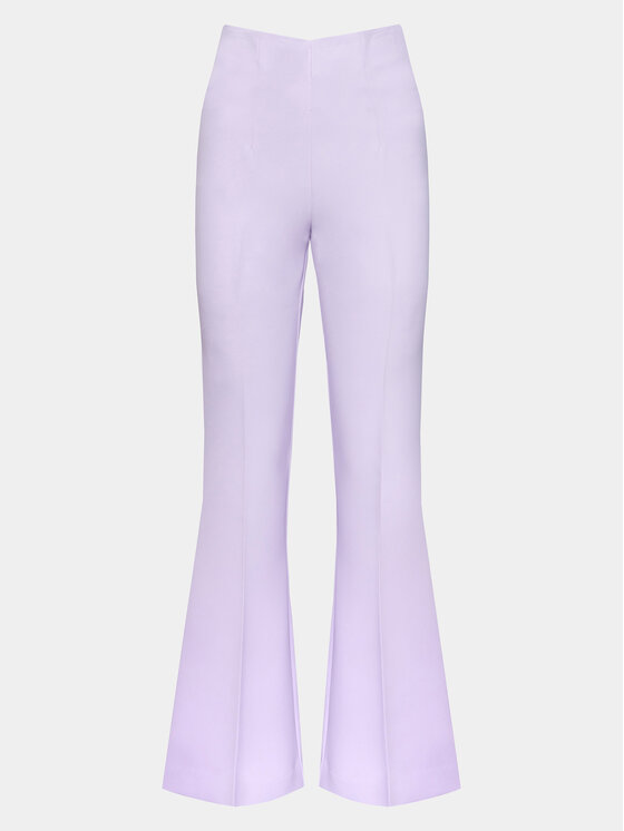 TWINSET TWINSET Hlače iz tkanine 232TP2053 Vijolična Regular Fit