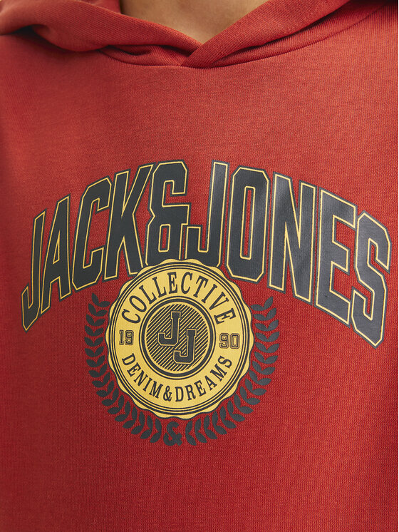Jack&Jones Junior Jack&Jones Junior Majica dugih rukava Kam Varsity 12266761 Crvena Standard Fit
