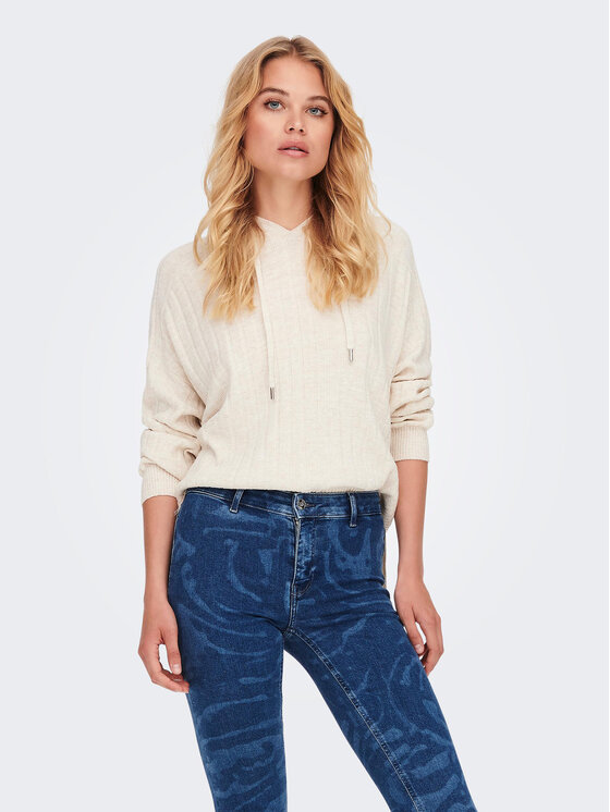 ONLY Pulover 15268803 Bej Regular Fit