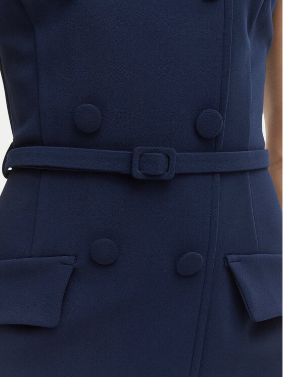 Rinascimento Rinascimento Coctailkleid CFC0127893003 Dunkelblau Slim Fit