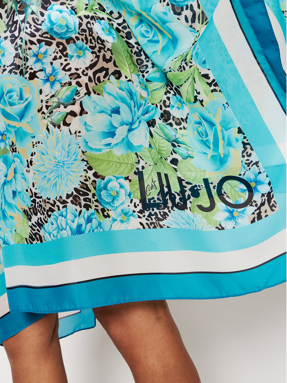 Liu Jo Beachwear Liu Jo Beachwear Poncho VA2022 T4902 Albastru Relaxed Fit