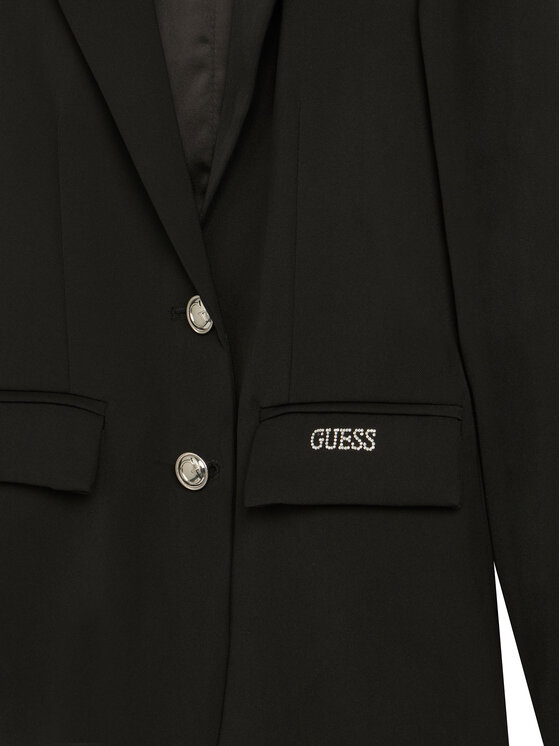 Guess Guess Marynarka J6RN02 WGUL0 Czarny Regular Fit