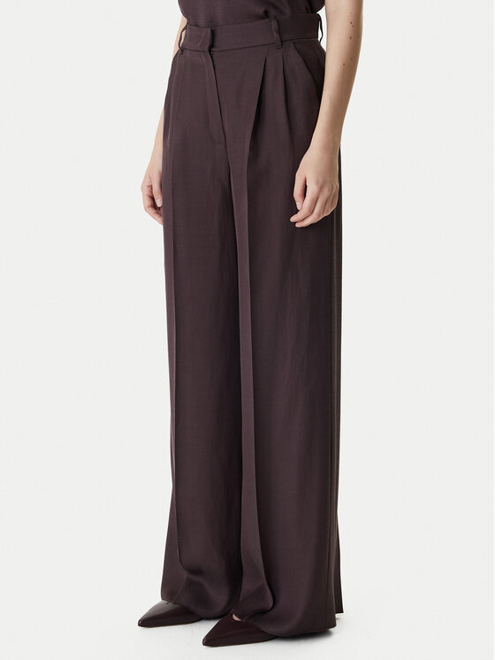 Marella Marella Текстилни панталони Emme by Marella Adito 2615131221 Кафяв Straight Fit