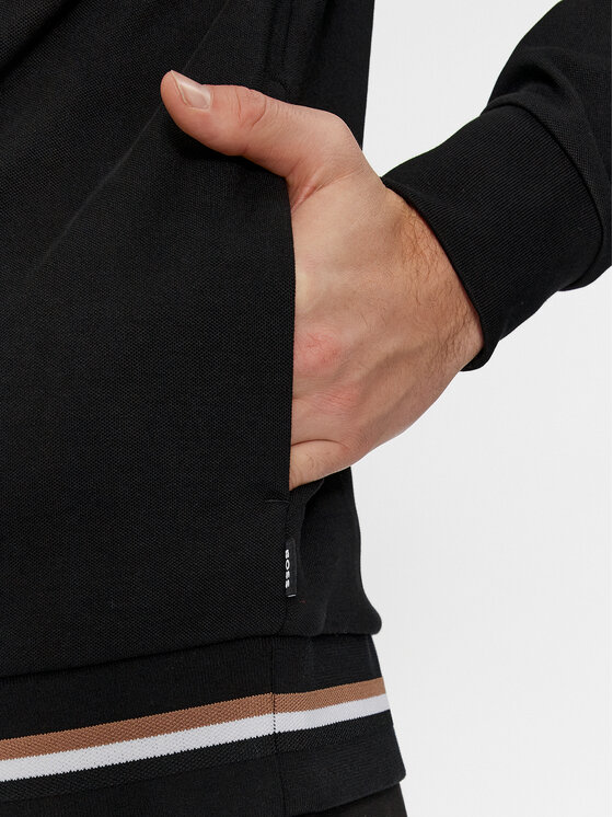 BOSS Boss Bluză Shepherd 66 50505791 Negru Regular Fit