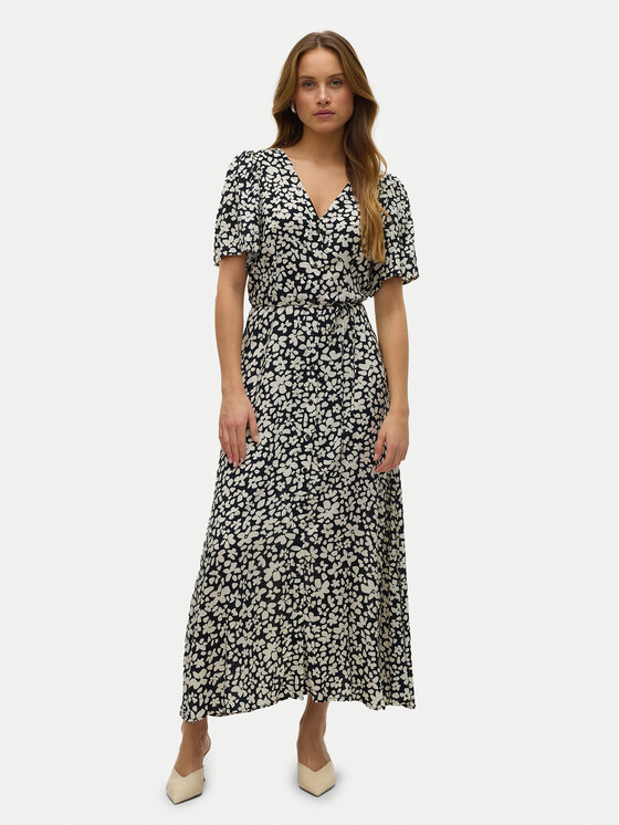 Vero Moda Vero Moda Nyári ruha Alba 10330301 Fekete Regular Fit