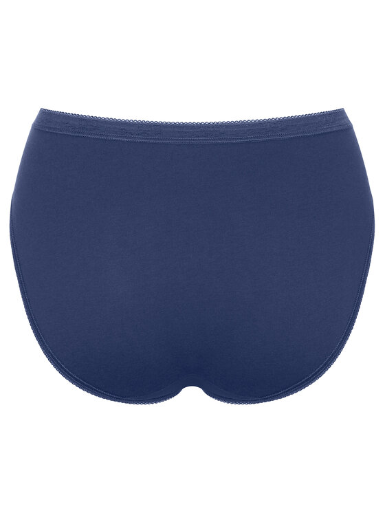 Sloggi Sloggi Set 3 perechi de chiloți de damă clasici Basic 10222391 Albastru