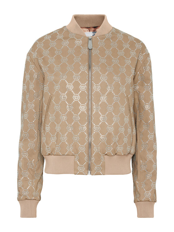 PHILIPP PLEIN PHILIPP PLEIN Bunda bomber 24471 Béžová Regular Fit