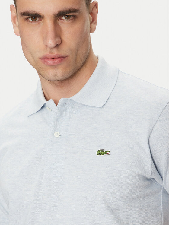 Lacoste Lacoste Polo L1264 Błękitny Classic Fit