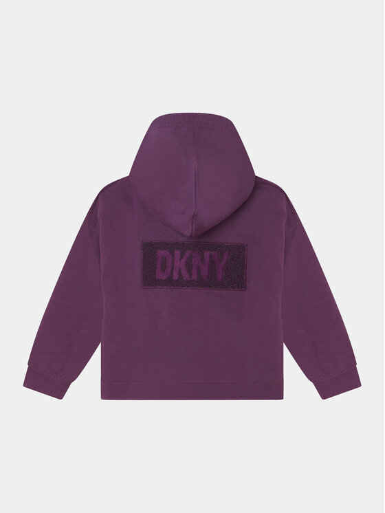DKNY DKNY Bluza D55001 D Fioletowy Regular Fit