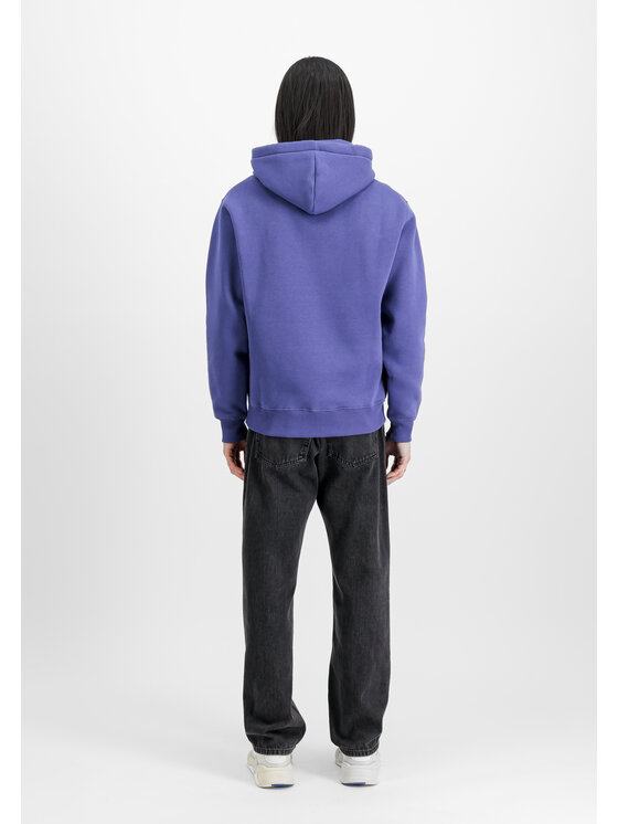Alpha Industries Alpha Industries Bluza Basic Small Logo Hoodie Fioletowy Regular Fit
