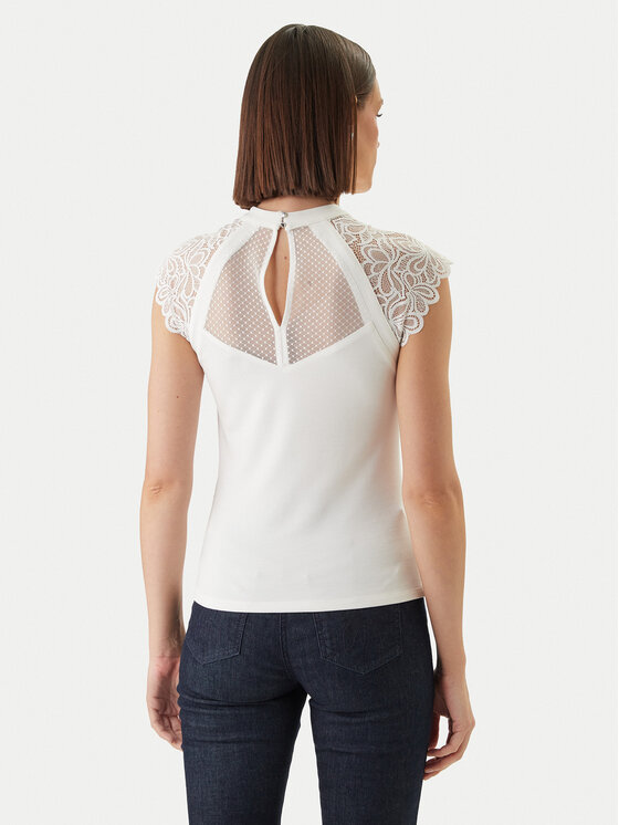 Morgan Morgan Bluse 222-DEMANE Weiß Regular Fit