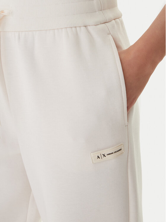 Armani Exchange Armani Exchange Donji dio trenerke XW001287 AF16134 U1003 Écru Regular Fit
