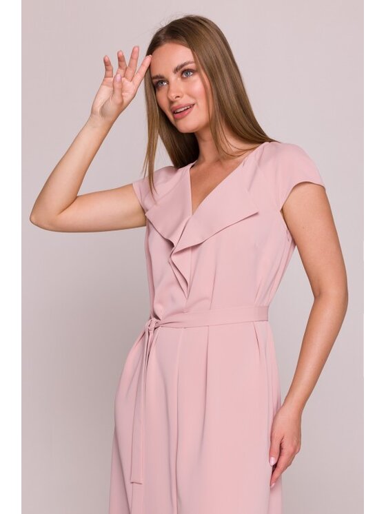 Stylove Stylove Sukienka codzienna S411 Różowy A-Line Fit