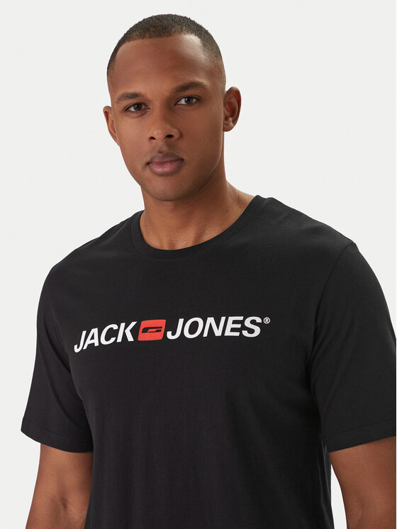 Jack & Jones Jack & Jones Tricou Jjecorp Logo 12137126 Negru Slim Fit