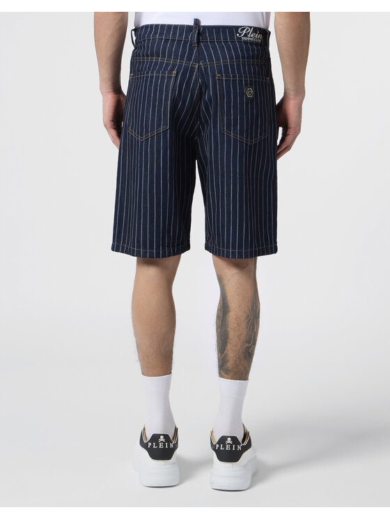 PHILIPP PLEIN PHILIPP PLEIN Szorty jeansowe 30578 Niebieski Regular Fit