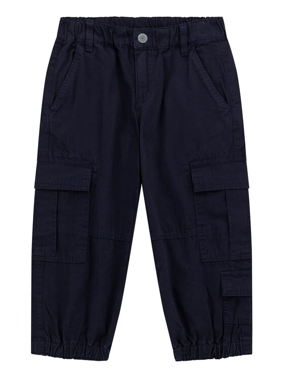 Guess Kids Guess Kids Kalhoty z materiálu 174589 Modrá Regular Fit