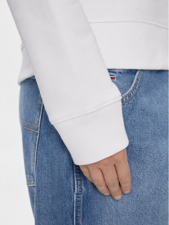 Tommy Jeans Tommy Jeans Μπλούζα Graphic Flag DW0DW17328 Λευκό Boxy Fit
