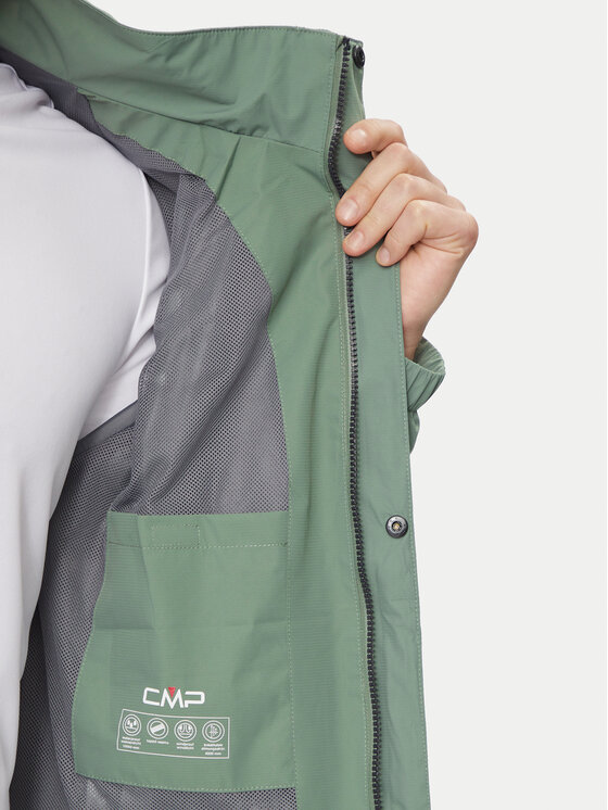 CMP CMP Nepremokavá bunda 39X7367 Zelená Regular Fit