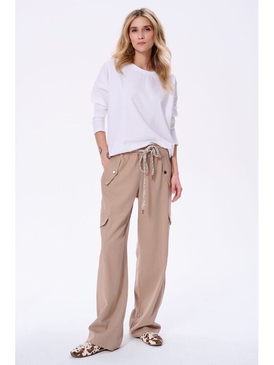 blue shadow blue shadow Bluzka Blair 2 Écru Regular Fit