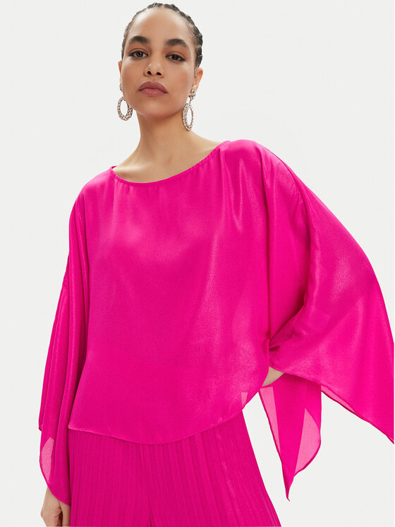 LOLA CASADEMUNT LOLA CASADEMUNT Blúzka MS2415016 Ružová Relaxed Fit