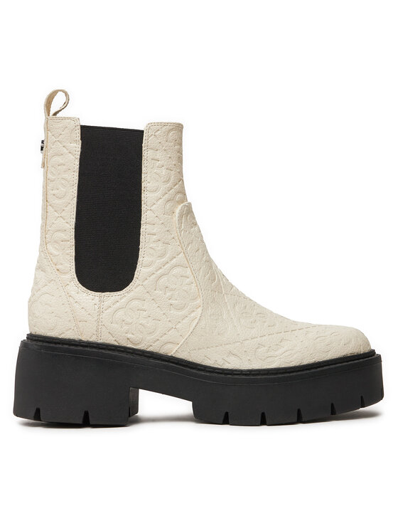 Guess Guess Боти тип челси Shuze FLTSHU FAL10 Бял