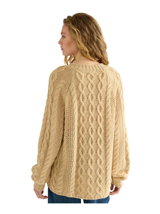 Wrangler Wrangler Sweter 112386763 Żółty Regular Fit