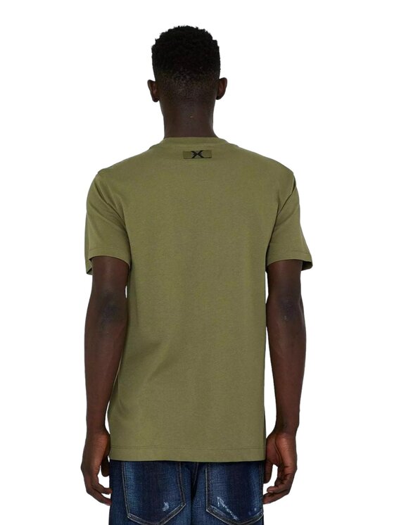 John Richmond John Richmond T-shirt q-roa-31442 Verde Regular Fit