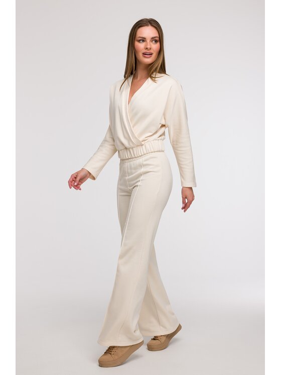 BeWear BeWear Spodnie dresowe B296 Kremowy Comfortable Fit
