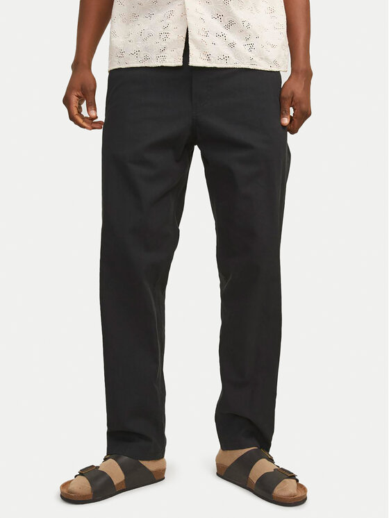 Jack&Jones Jack&Jones Hlače Summer 12248606 Crna Relaxed Fit