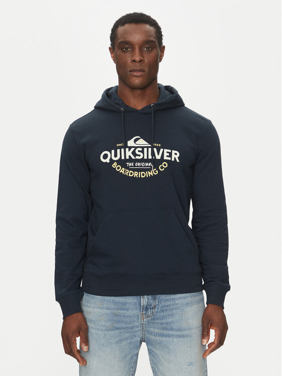 Quiksilver Mikina EQYFT05089 Tmavomodrá Regular Fit